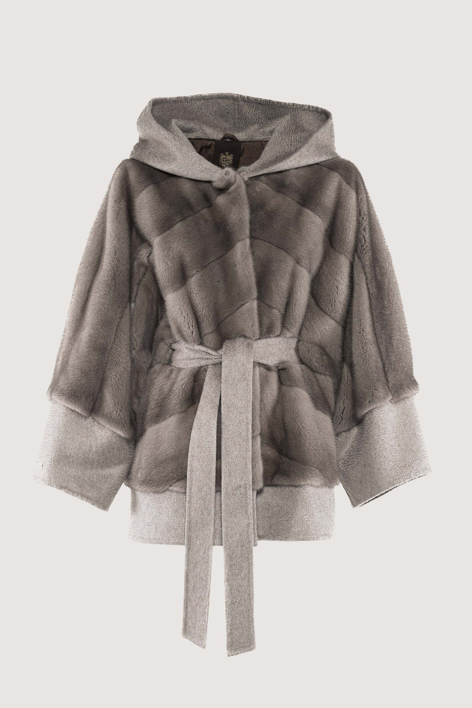 Cashmere jacket and silverblue mink