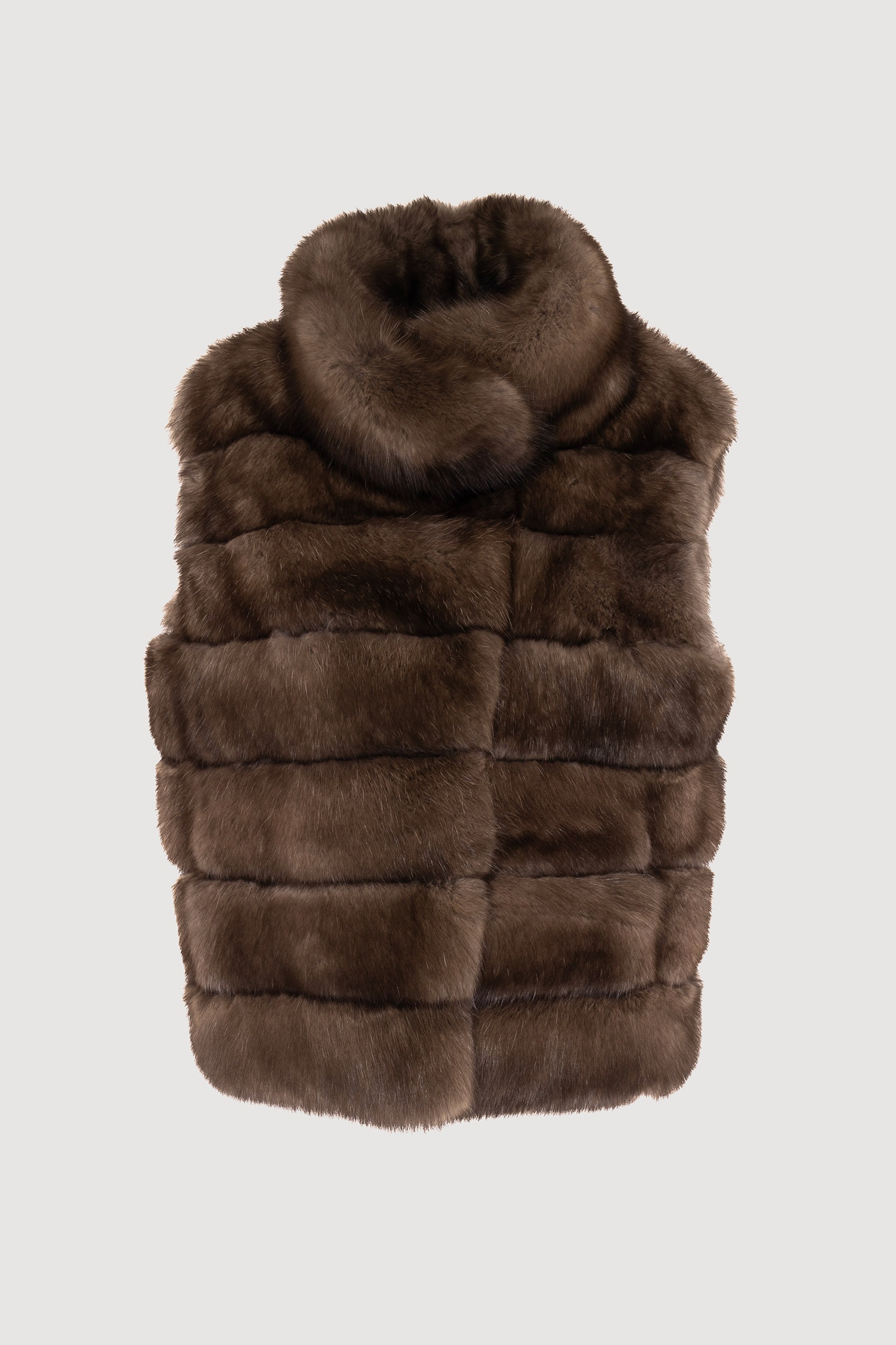 Cashmere and sable vest