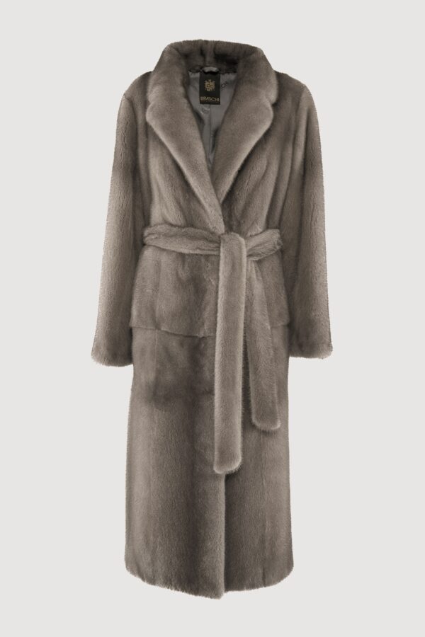 Silverblue mink coat