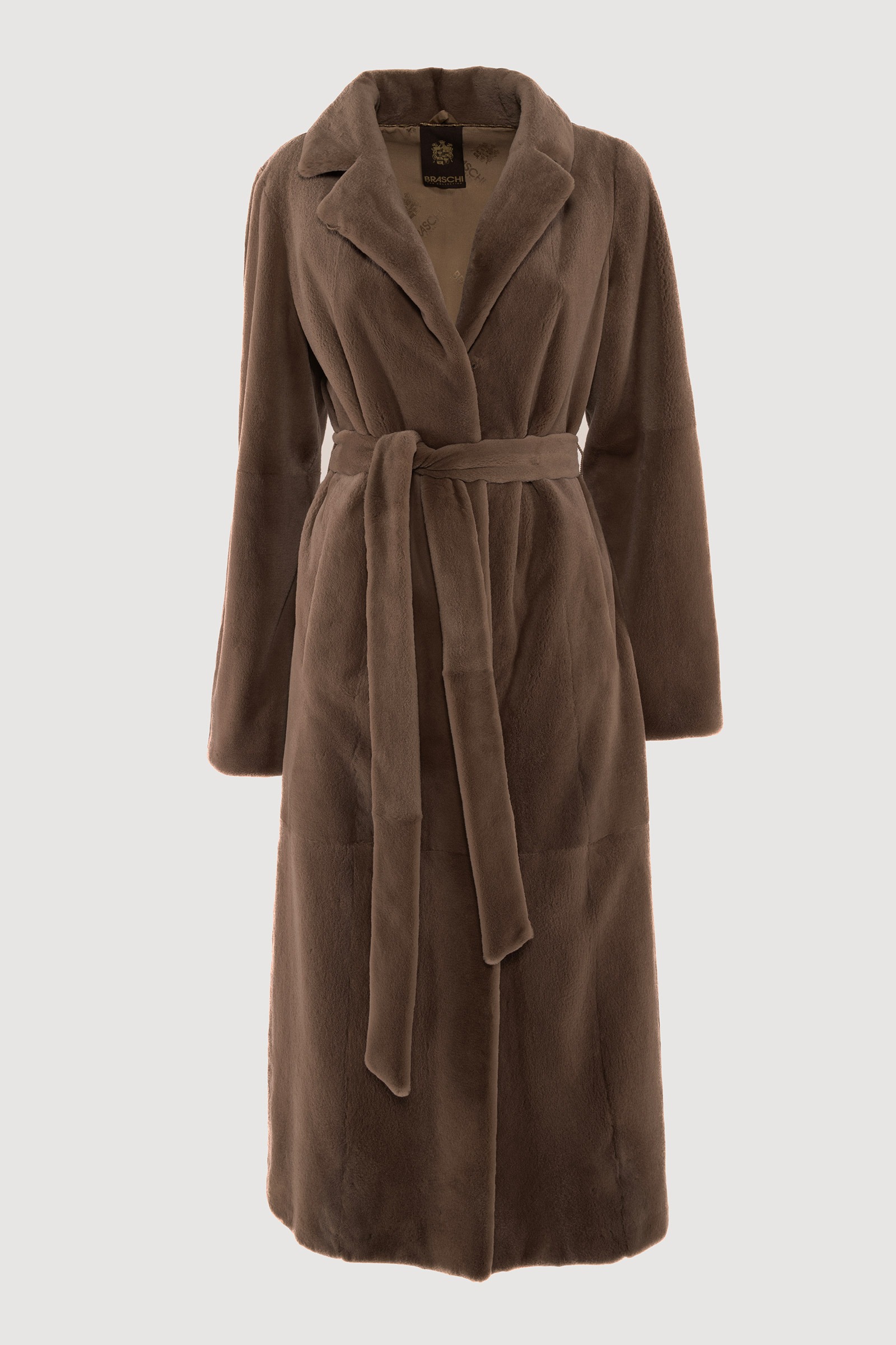 Shaved rope mink coat