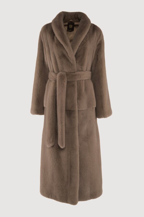 Ermine mink coat