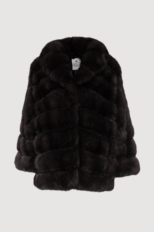 Coat in sable barguzinsky dark silvery
