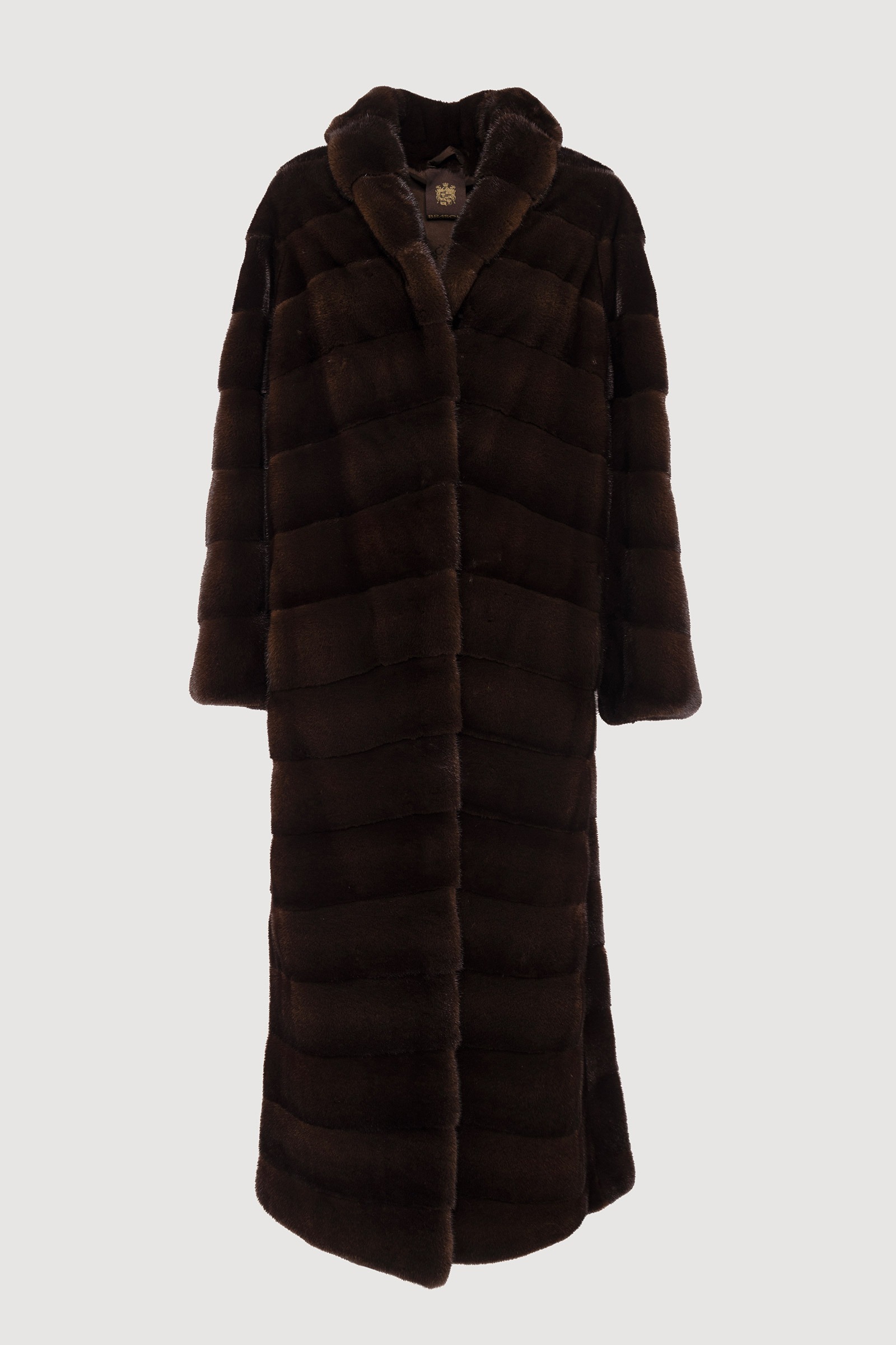 Natural mahogany mink coat
