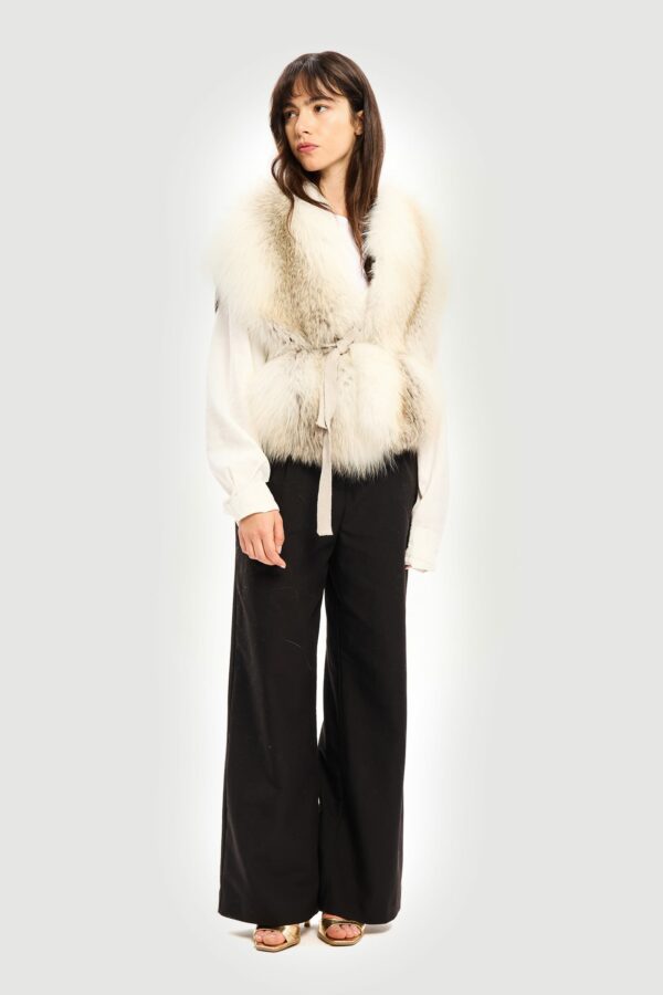 Cachemire and fox jacket