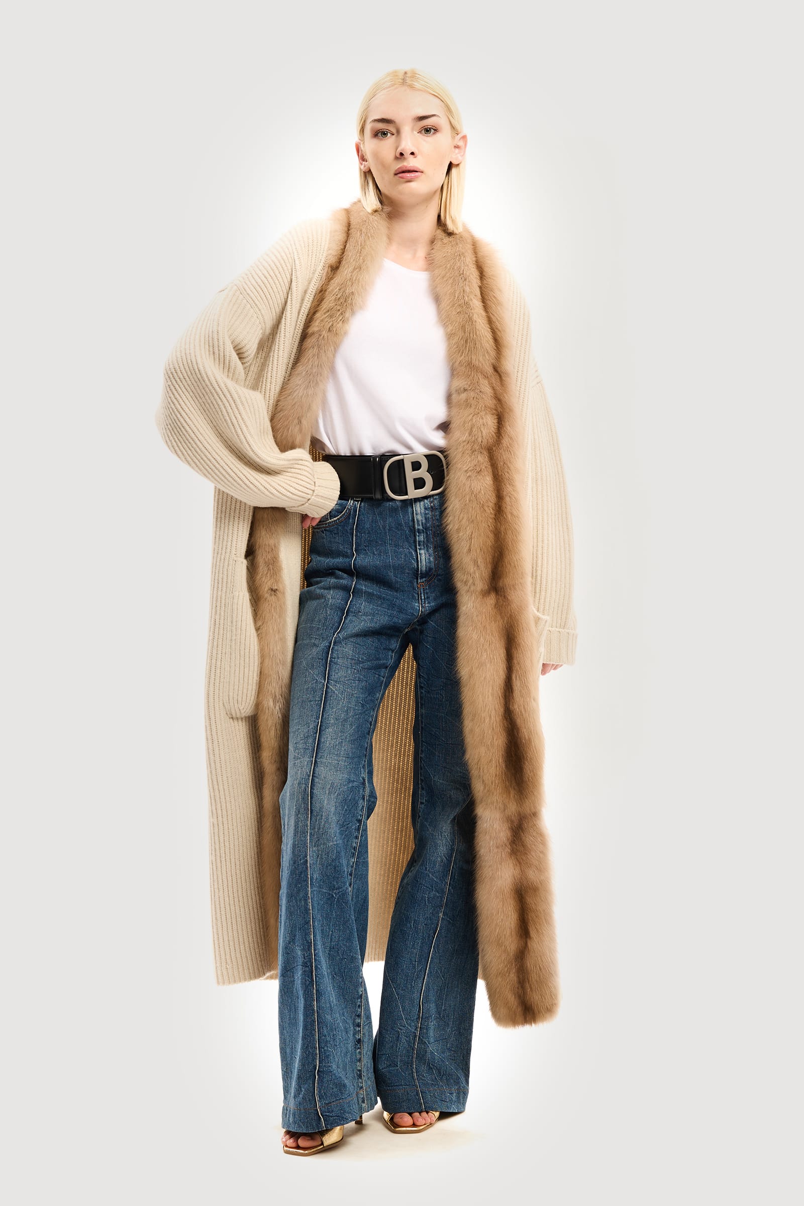 Cachemire and ambra sable coat