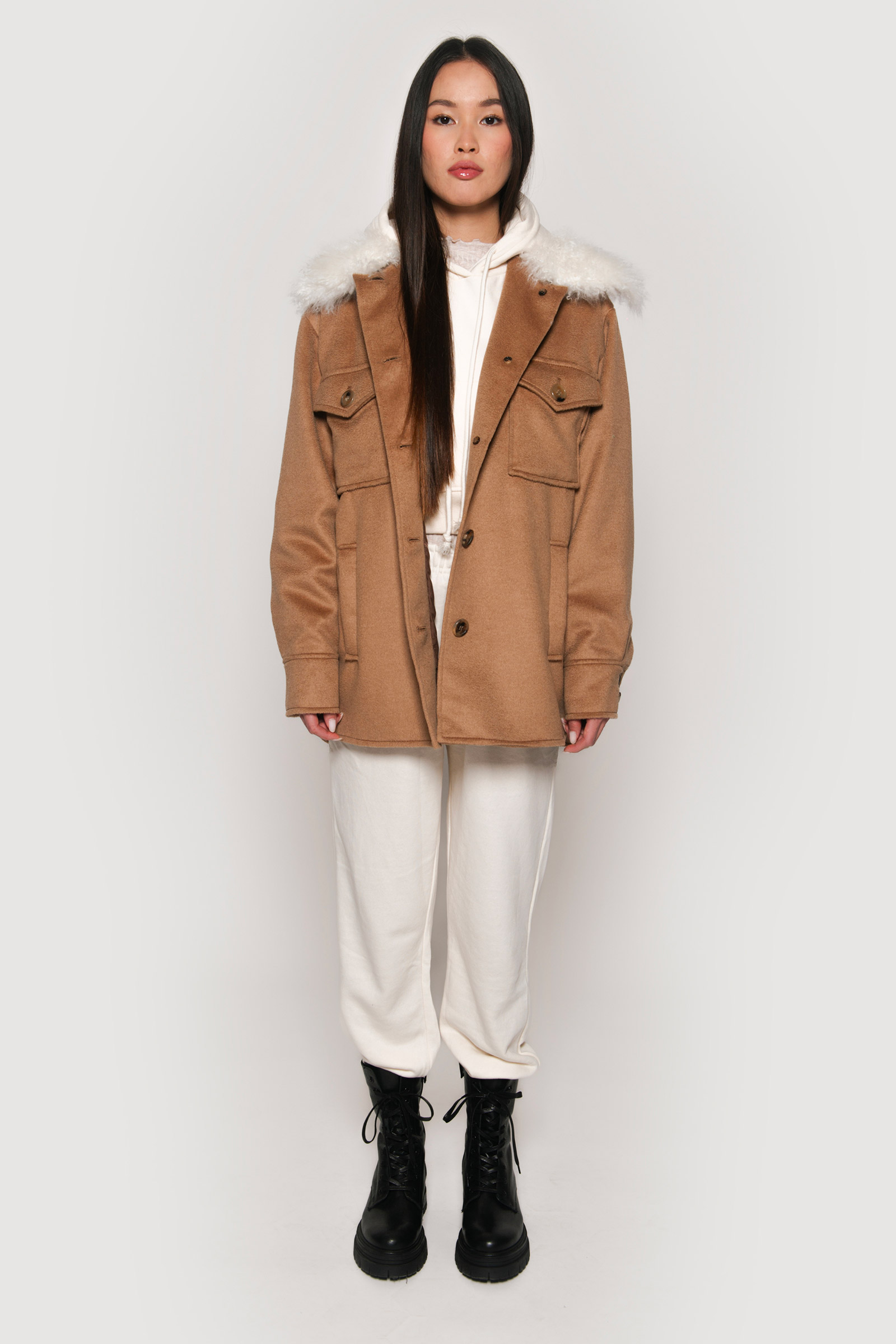 Cashmere and mohair jacket