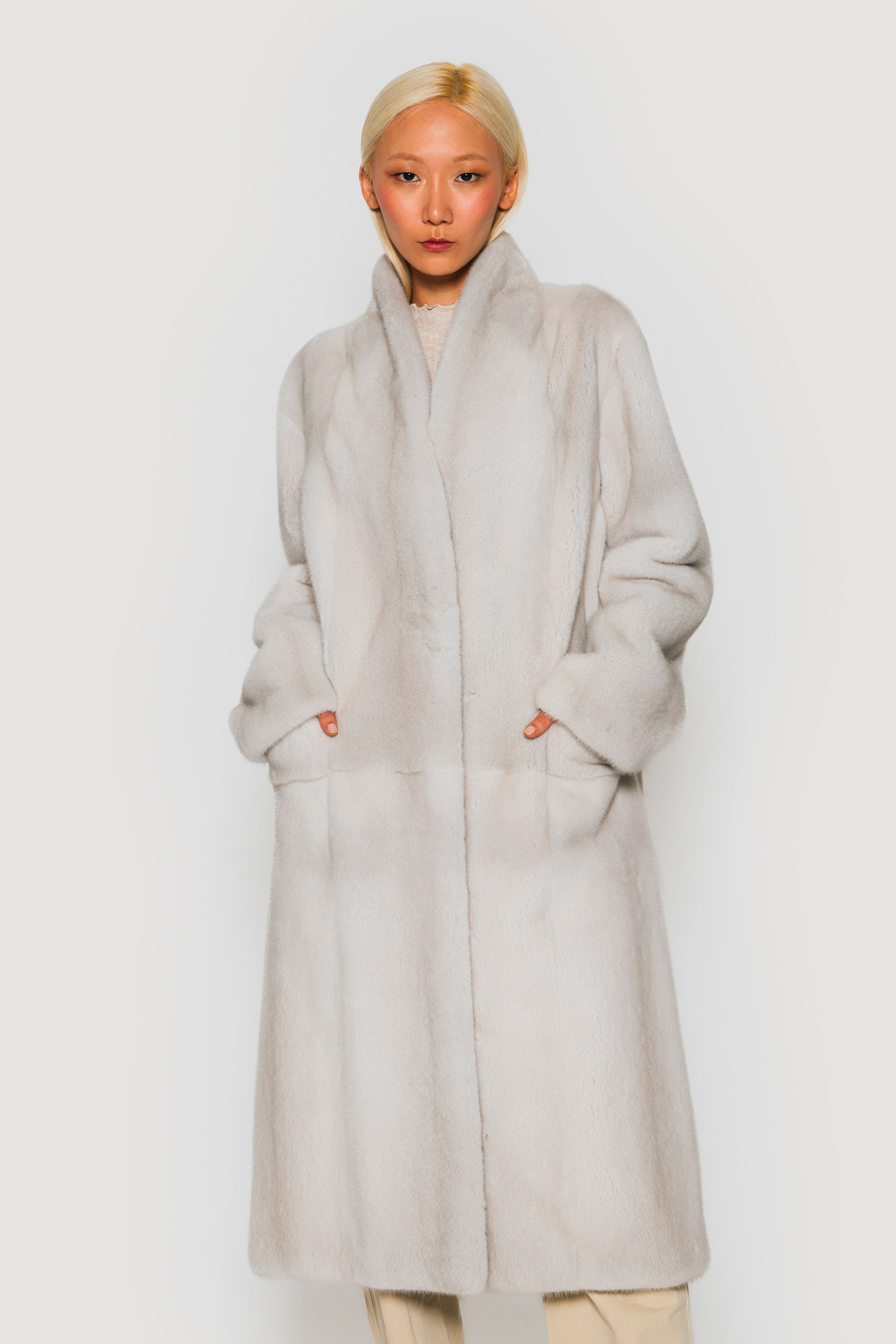 Mink violet coat