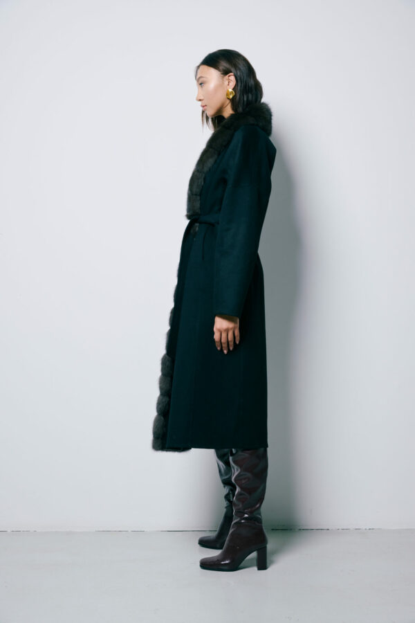 Cashmere and sable coat